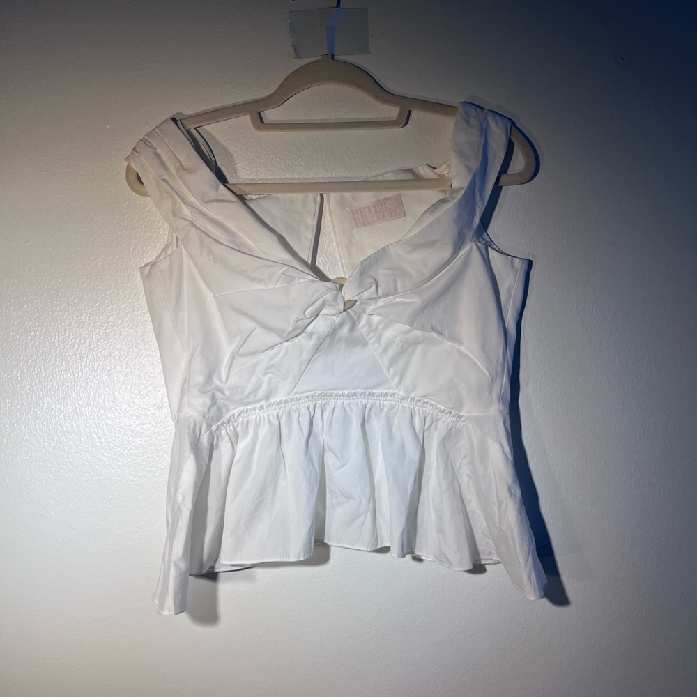 Peter Pilotto White Ruffled Blouse